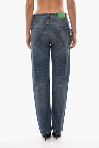 Boyfriend Jeans with Colorful Patch 22