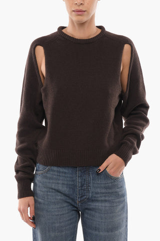 Maglia in Cashmere con Dettagli Cut Out