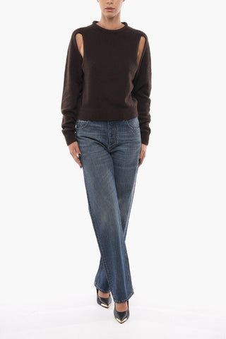 Maglia in Cashmere con Dettagli Cut Out