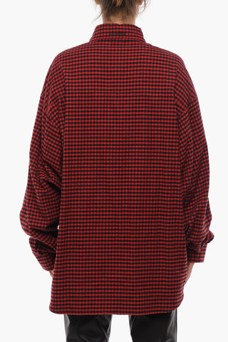UNISEX Padded Reversible Shirt with Check Pattern