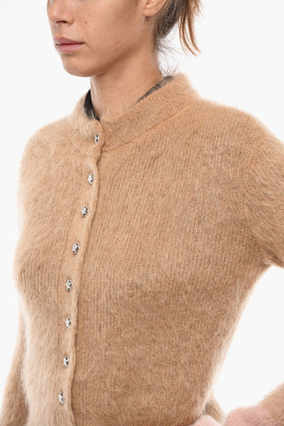 Cardigan In Misto Lana Eyelash Gradient
