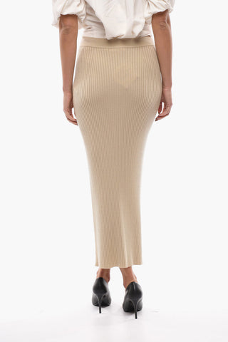 Ribbed Cashmere Blend Longuette