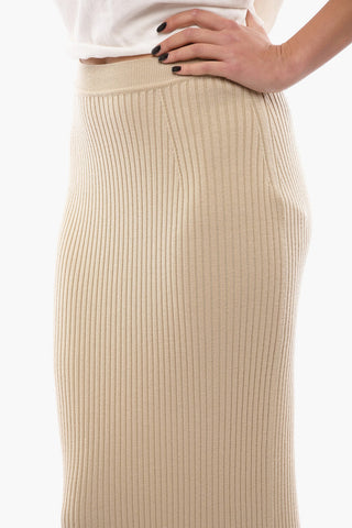 Ribbed Cashmere Blend Longuette