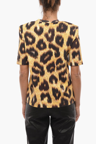 Animalier Print BELLA T-shirt With Padded Shoulders