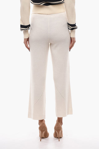 Pantaloni Svasati ERIN In Maglia con Cintura