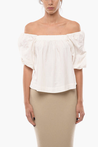 Top DESTINY Svasato con Scollo Quadrato