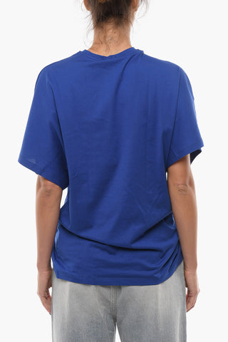 T-shirt A Maniche Corte Con Spilla MEDUSA E Stampa Logo