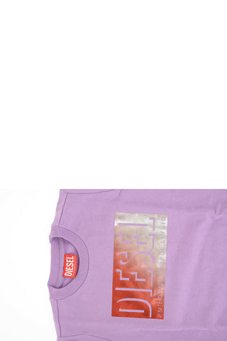RED TAG Felpa Girocollo SELS in Tinta Unita con Logo Stampato