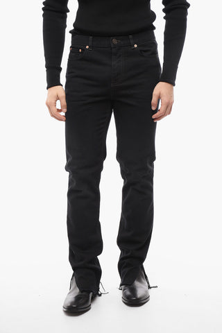 Distressed Denims with Frayed Hem