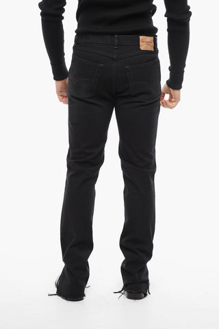 Distressed Denims with Frayed Hem