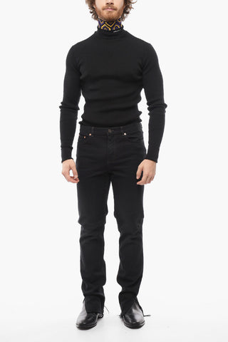 Distressed Denims with Frayed Hem
