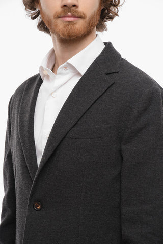 Blazer AAURO Monopetto Sfoderata con Tasche a Toppa