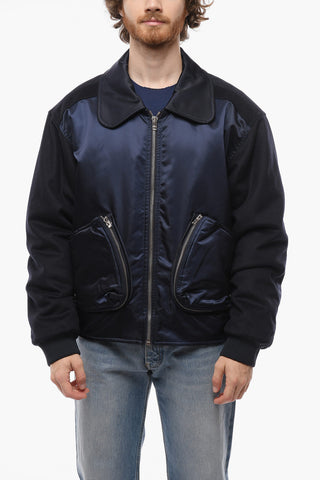 Satin Bomber with Zip Closure