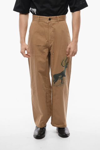 FACETASM Cotton MOOSE Loose Fit Baggy Pants