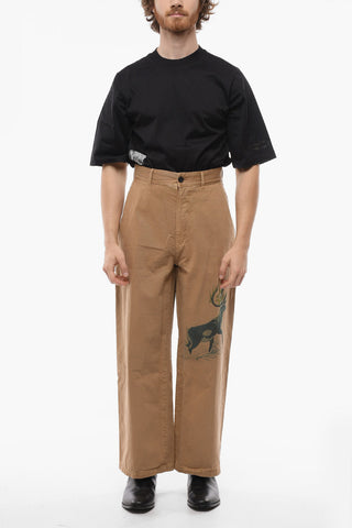 FACETASM Cotton MOOSE Loose Fit Baggy Pants