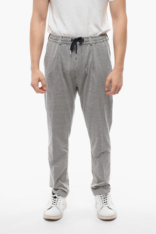 Awning Striped Carrot Fit MITTE Single Pleat Pants
