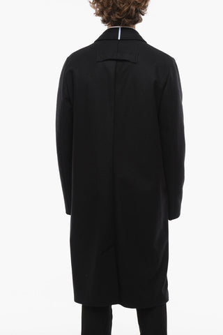MCQ Cappotto Sfoderato in Lana con Tasche a Filo