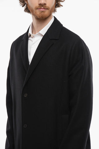 MCQ Cappotto Sfoderato in Lana con Tasche a Filo