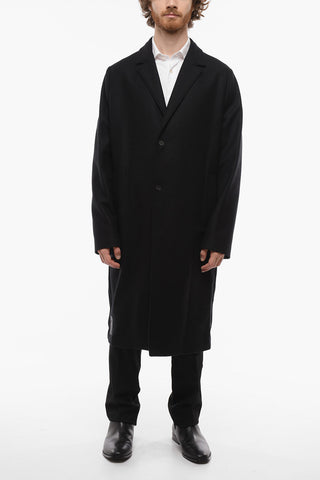 MCQ Cappotto Sfoderato in Lana con Tasche a Filo