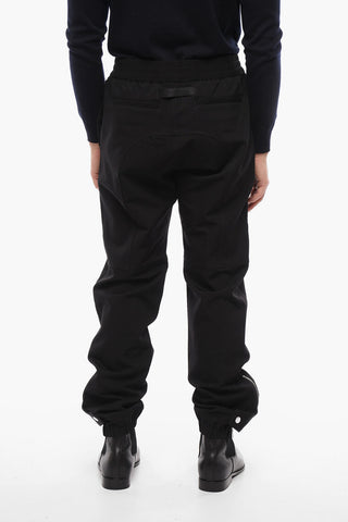 Joggers in Polyestere con Zip sulla Caviglia