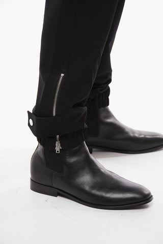 Joggers in Polyestere con Zip sulla Caviglia