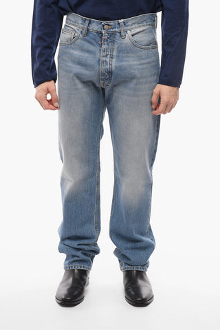 MM4 Jeans Regular Fit in Cotone con Lavaggio Medio 21cm