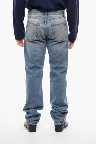 MM4 Jeans Regular Fit in Cotone con Lavaggio Medio 21cm