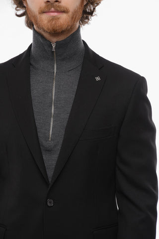 Blazer in Lana con Applicaione Metallica