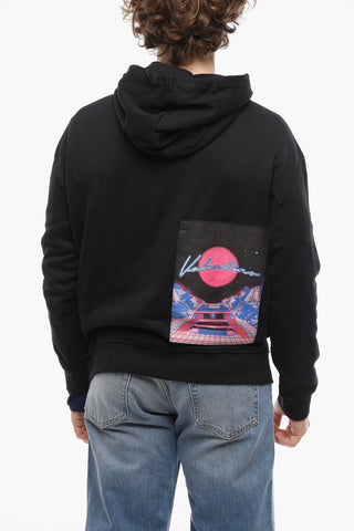Brushed Cotton Hoodie with Patch