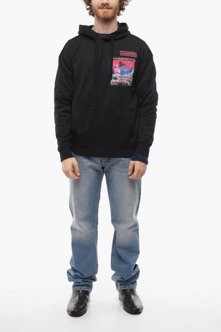 Brushed Cotton Hoodie with Patch