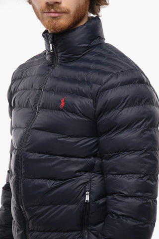 Lightweight Bomber Jacket with Embroidered Logo