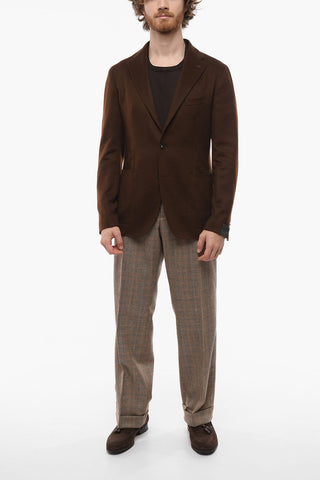 Unlined Cashmere Blazer with Patch Pocket