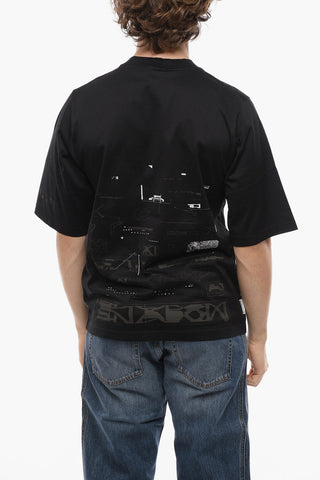 Cotton Crew-Neck T-shirt with Print