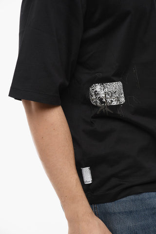 Cotton Crew-Neck T-shirt with Print