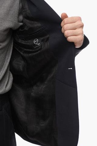 MCQ Multipocket Wool Blend Blazer with Shawl Lapel