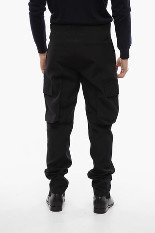 Pantaloni Cargo in Lana Slim Fit