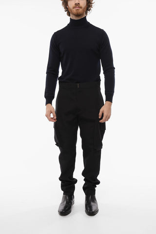 Pantaloni Cargo in Lana Slim Fit