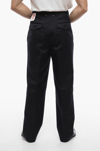 Double-pleated baggy Pants with Belt Loops