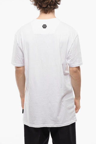 COUTURE SS FLAME Crew-neck T-shirt with Embroidered logo