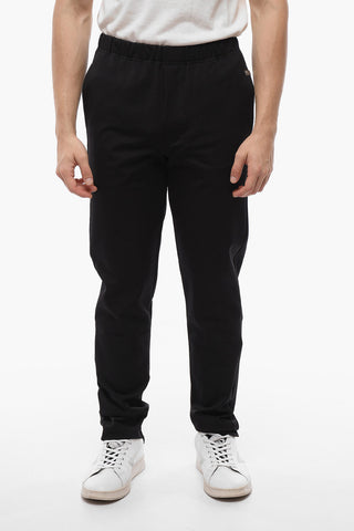 Nylon Joggers with Ankle Zip 