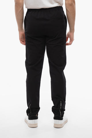 Nylon Joggers with Ankle Zip 