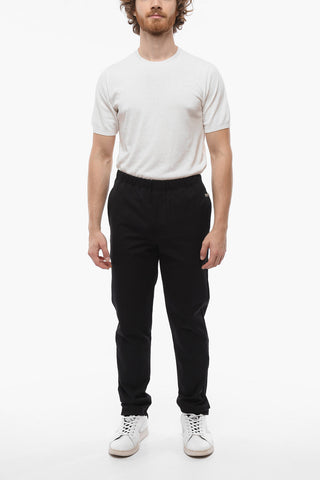 Nylon Joggers with Ankle Zip 