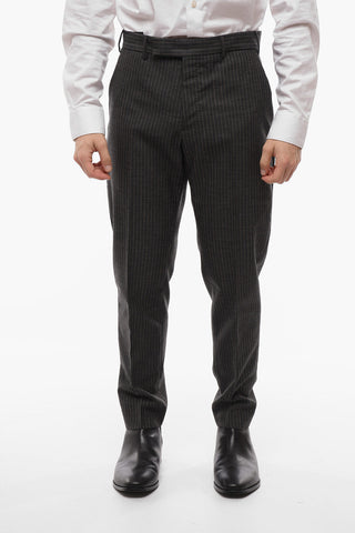 EDGE Pinstriped Wool Rebel Fit Pants