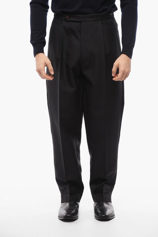 Pantaloni Regular Fit a 1 Pince in Lana
