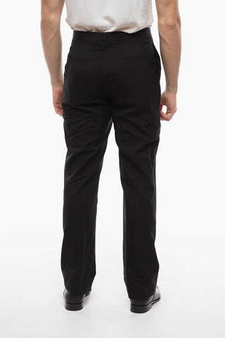 TAILORING Wool Tuxedo Pants with Flush Pockets