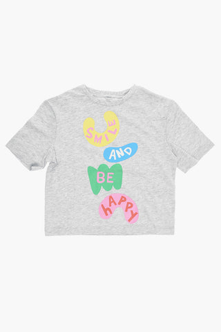 T-Shirt Girocollo Stampata sul Fronte