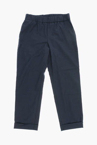3-Pockets Casual Pants with Drawstrin Waist