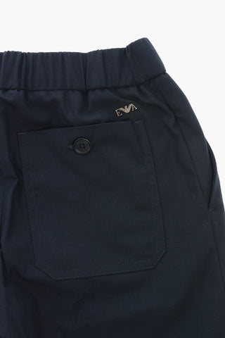 3-Pockets Casual Pants with Drawstrin Waist