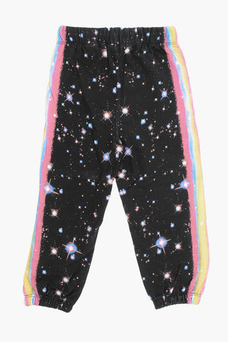 Fleeced Cotton Printed Joggers