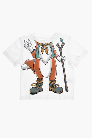 T-Shirt Girocollo Stampata sul Fronte